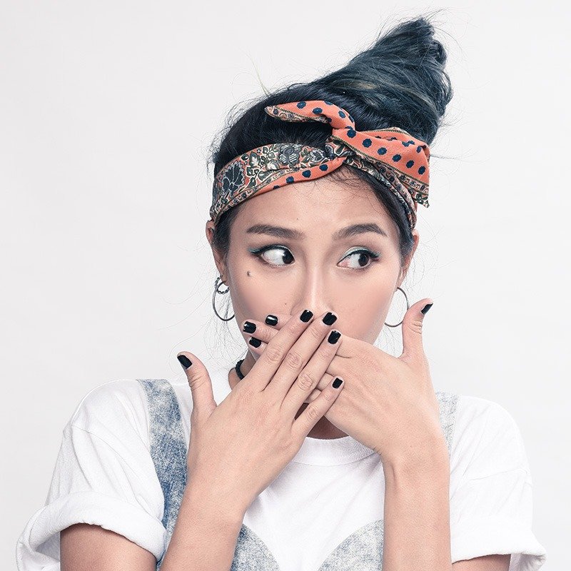 十年的约定  好烦小姐 发带 丝质 - 发饰 - 丝．绢 咖啡色