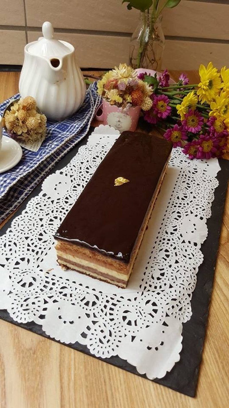 莉雅法式经典七层巧克力三重奏 长条18x6cm - 咸派/甜派 - 新鲜食材 