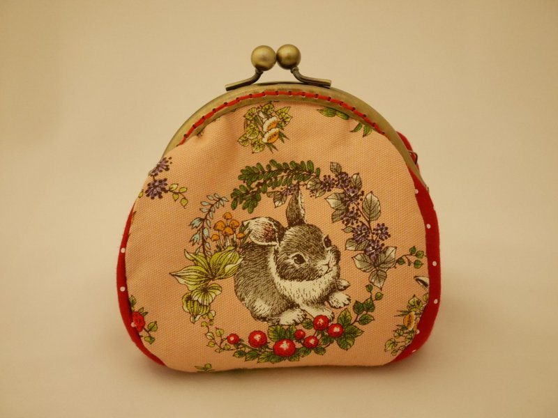 森林野餐兔口金零钱包 - 零钱包 - 其他材质 红色