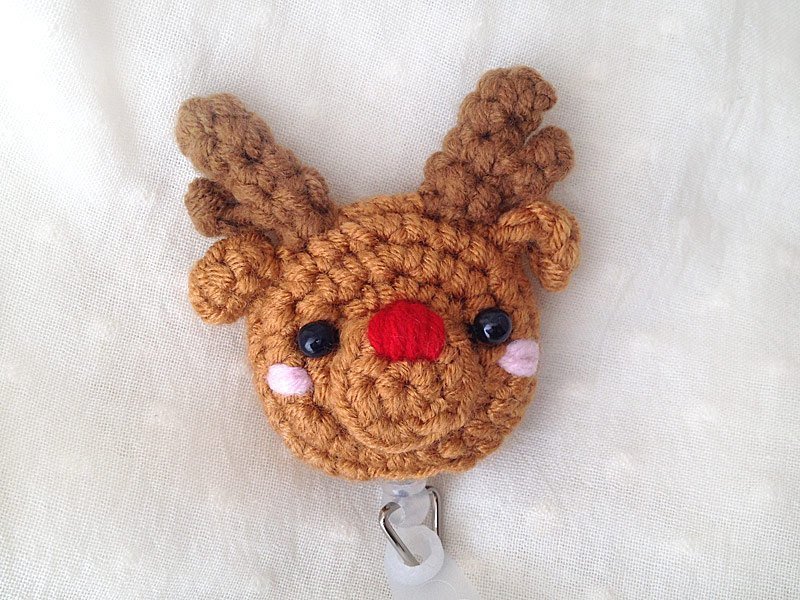 红鼻麋鹿-伸缩票夹-附皮绳 - 证件套/卡套 - 其他材质 咖啡色