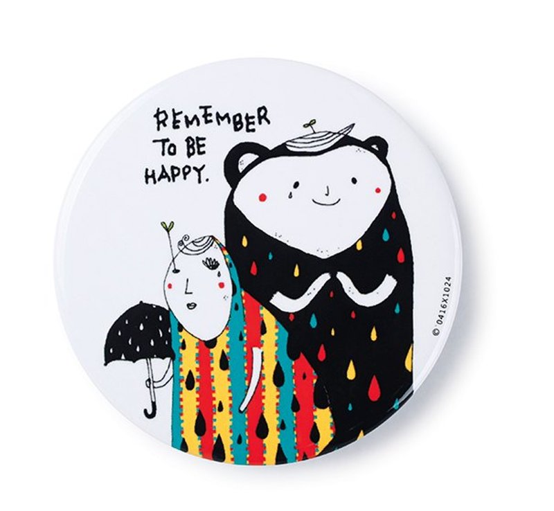 快乐雨天／徽章 - 徽章/别针 - 其他金属 白色