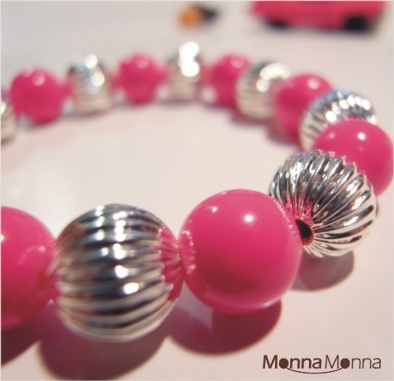 糖果手炼系列-巴黎草莓 - 手链/手环 - 其他材质 红色