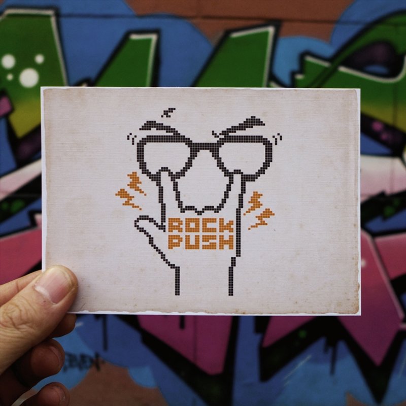 设计明信片｜ROCK push - 卡片/明信片 - 纸 金色