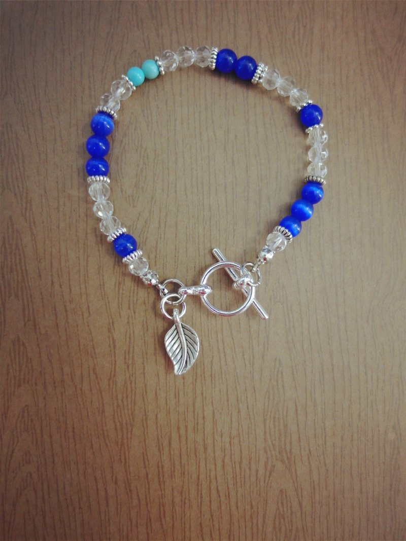 Zhu.手工手环 *. 海水里的露珠 - 手链/手环 - 其他材质 