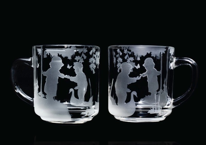 【Spring Series (老人版) 手工咖啡杯】春天的雾气散落在清晨平静的湖面上 祝贺精品手工咖啡杯  情人节 送给男女朋友 生日礼物 装饰 刻字 送礼 结婚礼物 咖啡杯 定制化 度身订制 咖啡杯 - 其他 - 玻璃 