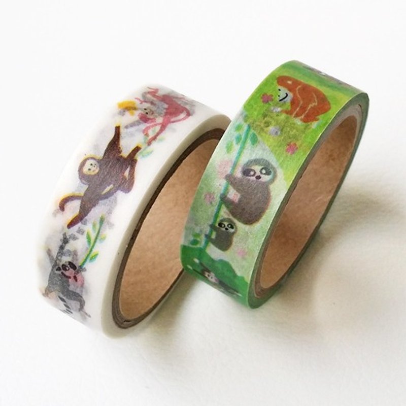 日本 amifa 和纸胶带 2入组【猴子 (34264)】 - 纸胶带 - 纸 多色