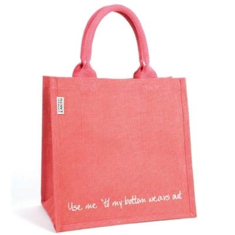 黄麻购物袋 使用我直到底破了use me til my bottom wears out - 手提包/手提袋 - 植物．花 