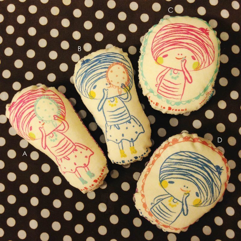 爱漂亮的女孩 别针 - 胸针 - 棉．麻 多色