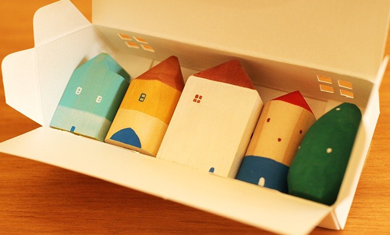 屋系列 - 圣诞小房礼组 - 其他 - 木头 多色