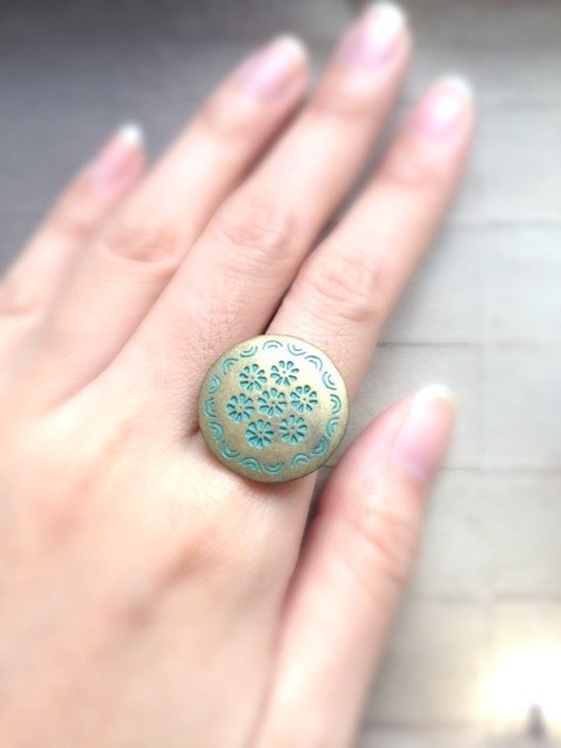 ﹉karbitrary﹉ ▲ ---⊕--- 复古戒指   情人节 礼物 - 戒指 - 其他金属 绿色