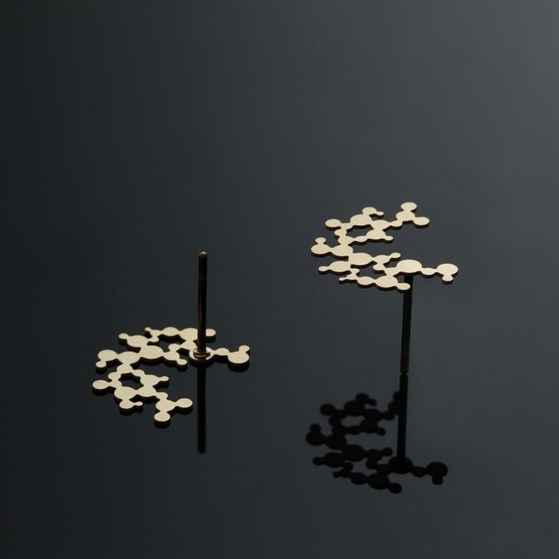 金气泡耳环 Bubble Earrings (XS) - 耳环/耳夹 - 其他金属 金色