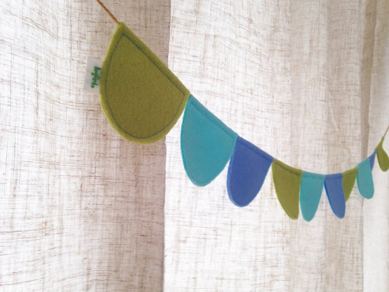 15片-小半圆♩♩ /摇摇裙摆/手作布挂旗还有收纳袋子 - 墙贴/壁贴 - 其他材质 