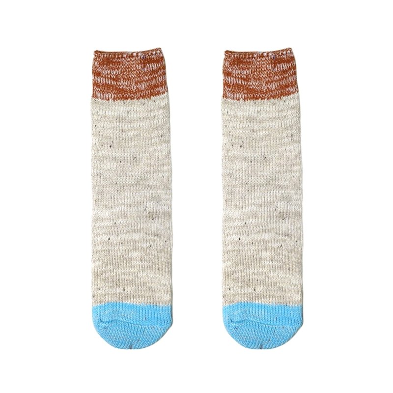 【4色】生活杂货铺！// 质舒雪点混织粗线棉袜子 :::DAWN' make up your feet ::: - 袜子 - 棉．麻 多色