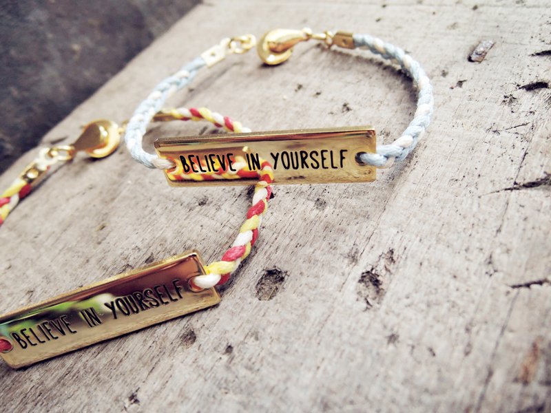 Zhu.Believe in yourself系列-麻花编(单色/彩色) - 手链/手环 - 其他金属 多色