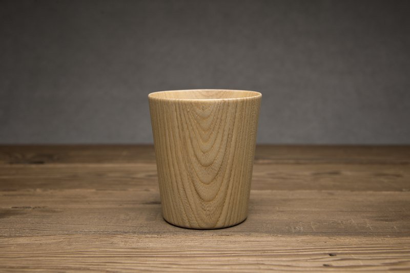 高桥工艺 手工 木头 木杯  M  size KAMI Glass Wide  M - 茶具/茶杯 - 木头 咖啡色