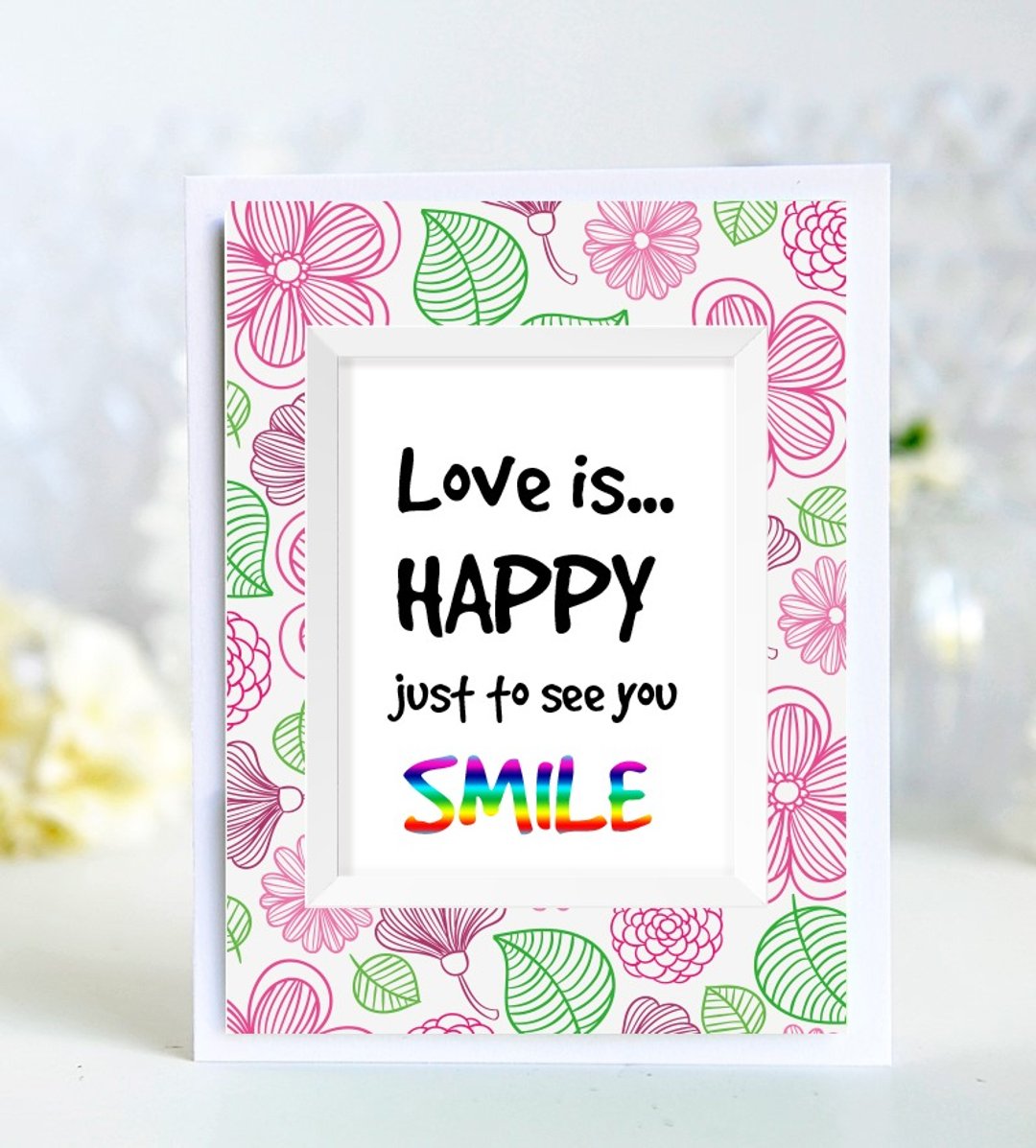 3张Love is....情人节情话大声说限量套卡/男女朋友生日贺卡/纯手工英文卡片 - 卡片/明信片 - 纸 多色