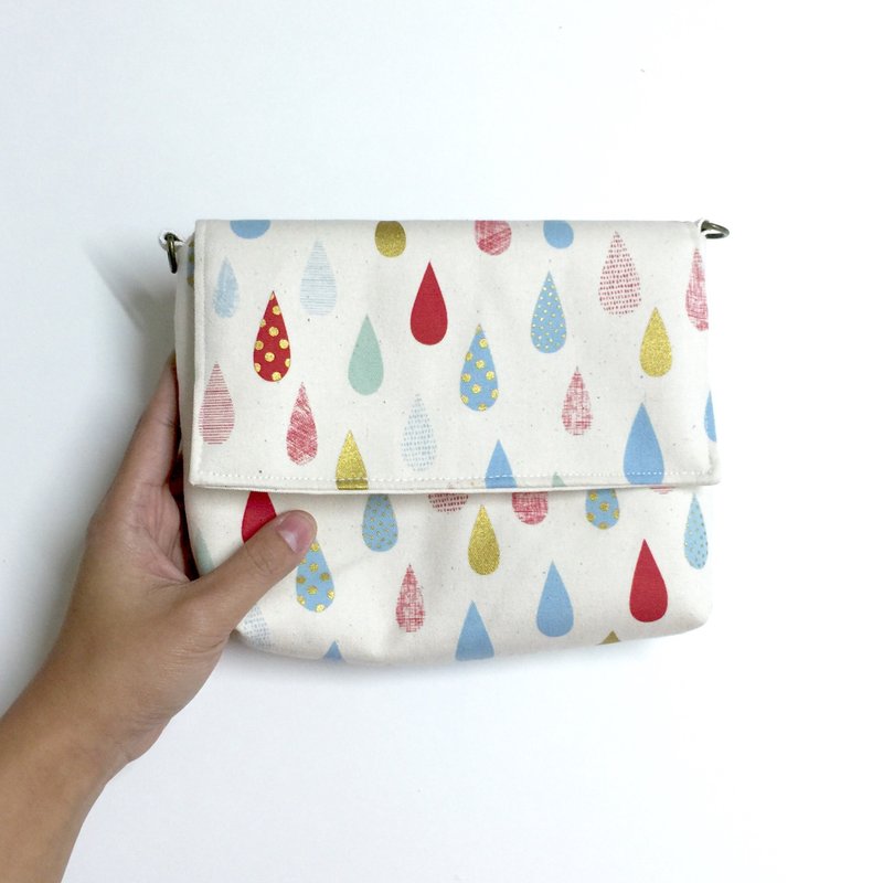 MINIxROSE 缤纷小雨滴厚片土司包/斜背包/肩背包/附免费打印名字皮标 - 侧背包/斜挎包 - 其他材质 多色