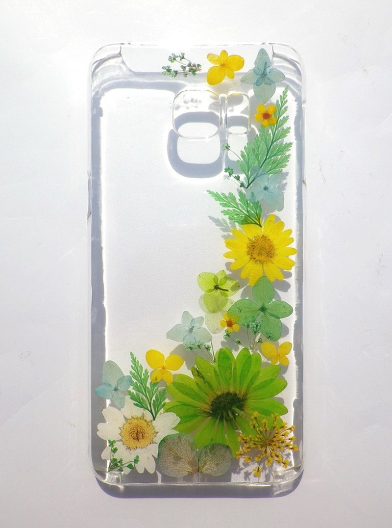 Anny's workshop手作押花手机保护壳，适用于Samsung Galaxy S6 Edge+，属于我的调调系列 - 手机壳/手机套 - 塑料 绿色