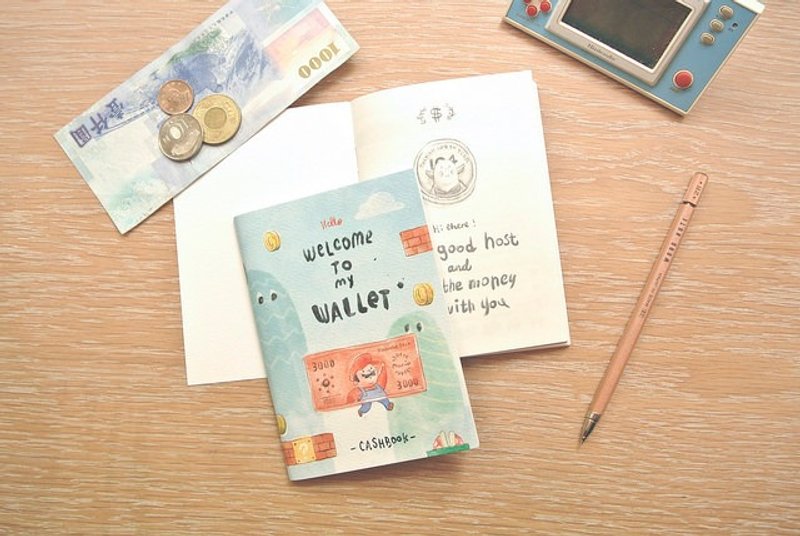 迪梦奇 欢迎叩叩记帐本 - 玛利欧 - 笔记本/手帐 - 纸 蓝色