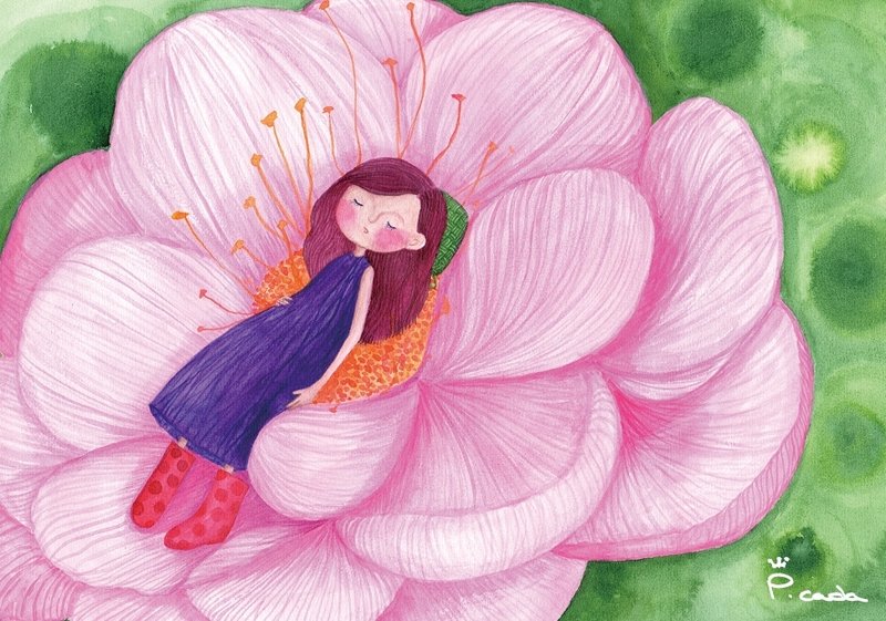 好梦 故事明信片 - 卡片/明信片 - 纸 多色