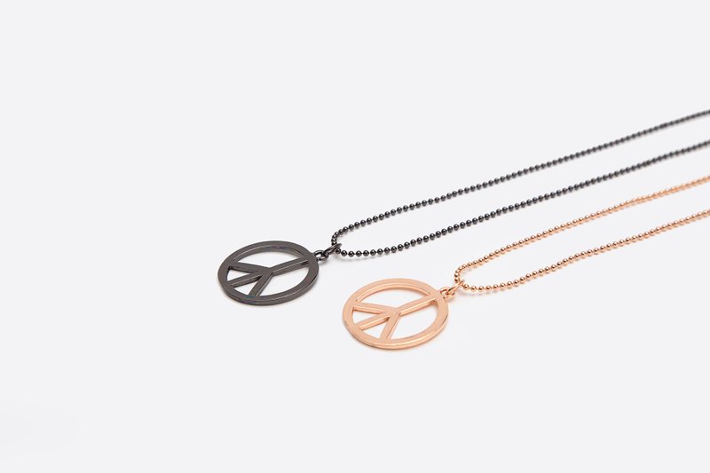GOOTS / Peace-Sign Necklace 和平反战符号项链 - 项链 - 其他金属 