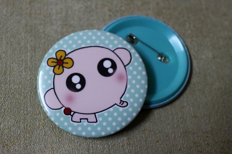 大大胸章（粉色大象） - 其他 - 其他金属 