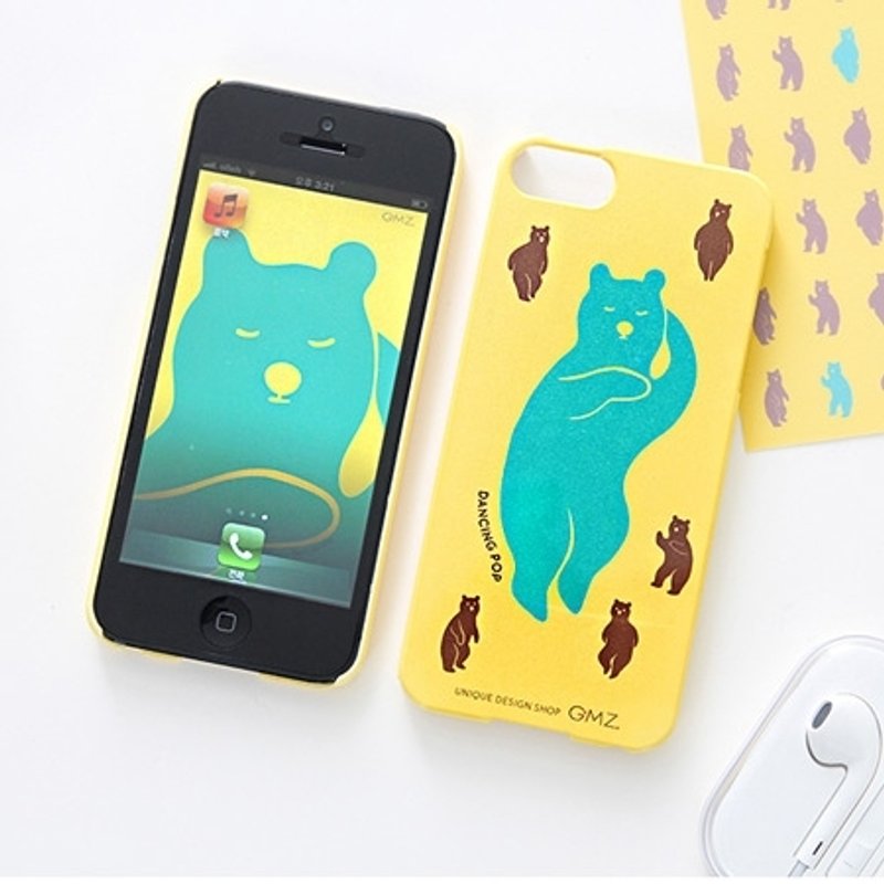 Dessin x GMZ-Locky i phone 5手机壳-跳舞趴,GMZ49198 - 手机壳/手机套 - 塑料 黄色