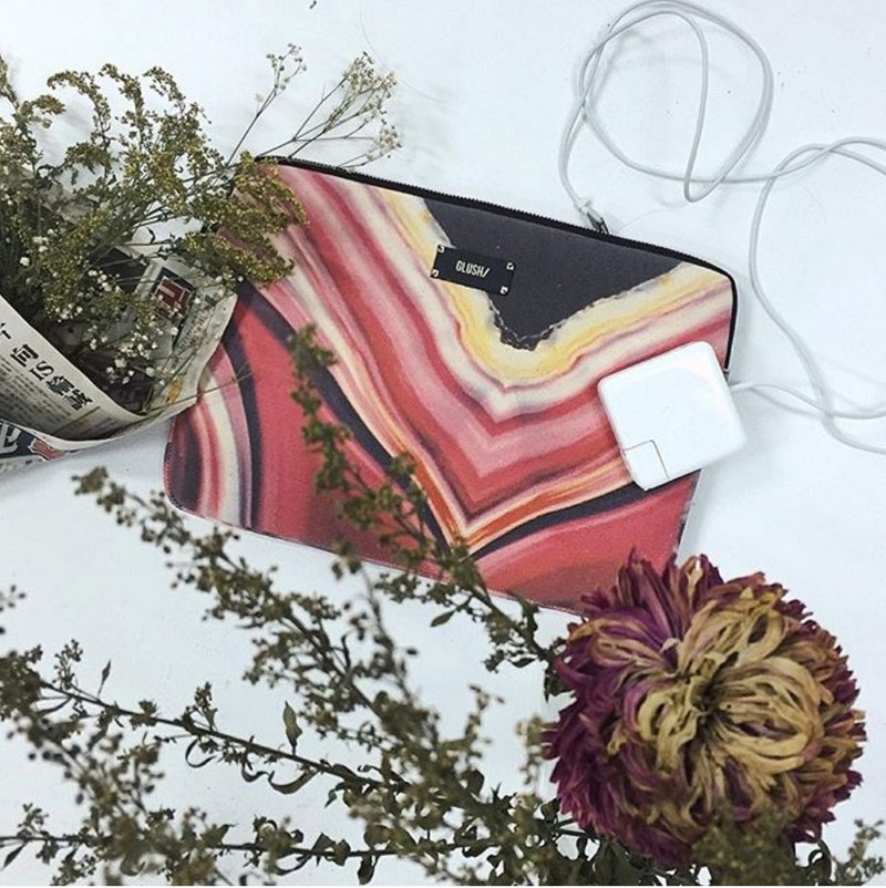 红色石纹13"电脑套 - 电脑包 - 其他材质 红色