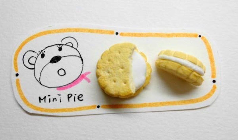 夹心饼干耳环 (可改耳夹式)五种口味可以选择   ((满600随机送神秘小礼物)) - 耳环/耳夹 - 粘土 多色