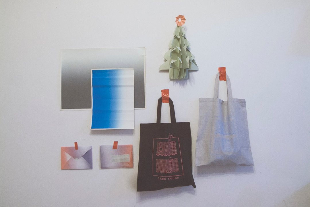 Super ADD 购物袋 tote bag - 音乐厂牌SADD SOUND圣诞特别色 - 侧背包/斜挎包 - 棉 灰色