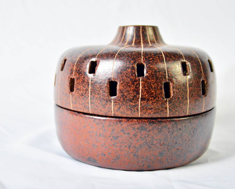 南瓜马车 蚊香罐/置物盒＿公平贸易 - 香薰/精油/线香 - 其他材质 咖啡色