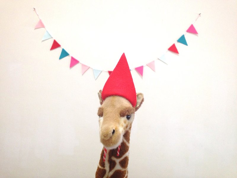 [Honey superBee]系列 手工三角小旗子 - 墙贴/壁贴 - 棉．麻 多色