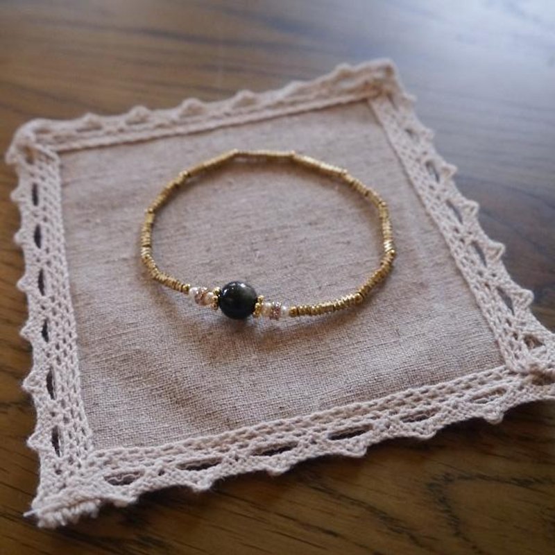 幸运石手链-éclair 闪烁 - 手链/手环 - 其他金属 黑色