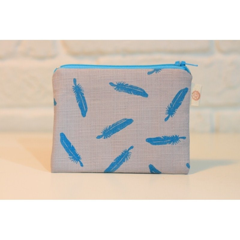 羽羽生风系列_绒绒羽毛 零钱包 - 零钱包 - 其他材质 灰色