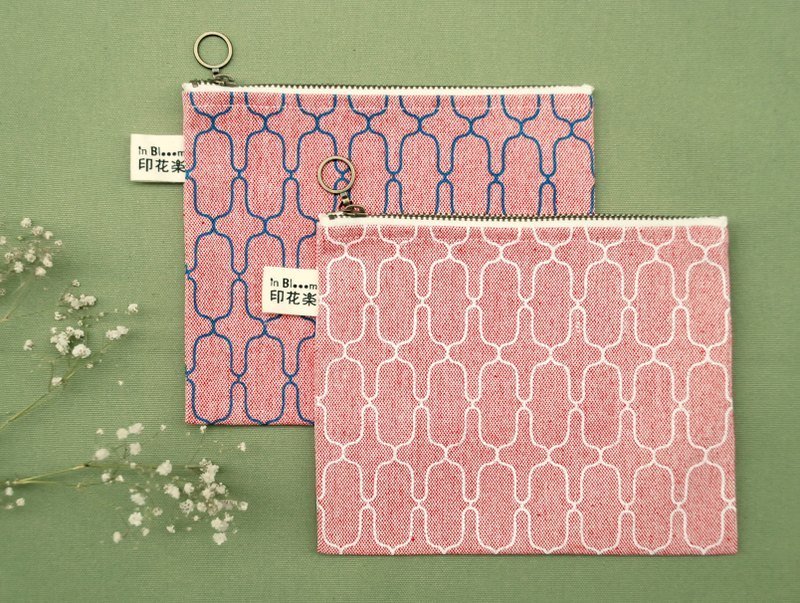 拉炼扁袋(大)-铁花窗2号/纱红 - 其他 - 其他材质 红色