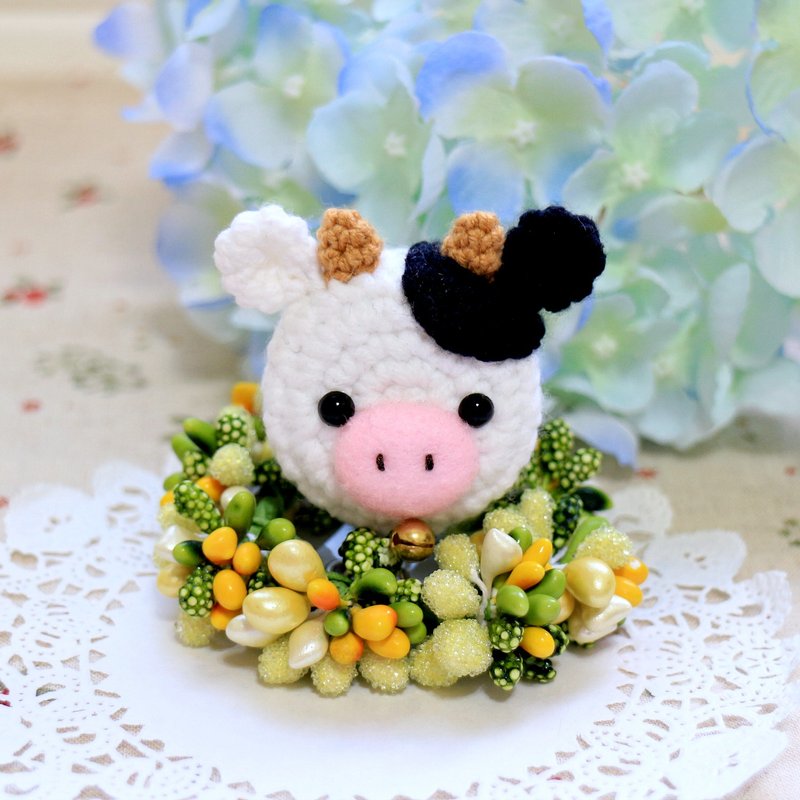 乳牛。伸缩拉环。证件夹 - 证件套/卡套 - 其他材质 