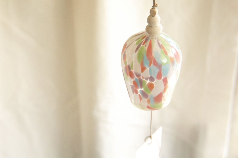 colorful pink wind chimes - 摆饰 - 玻璃 粉红色