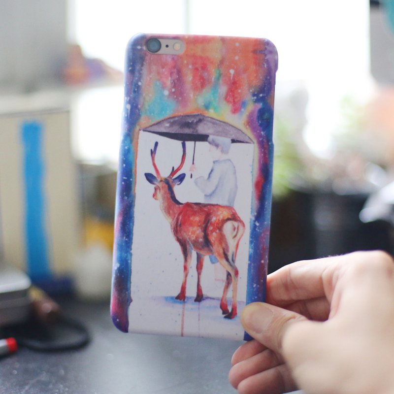 水彩画手机壳 CS-AN-001 - 手机壳/手机套 - 塑料 蓝色