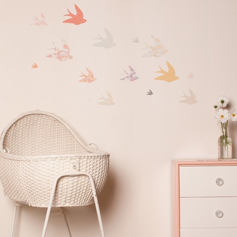 燕儿翩翩飞 <love mae 澳洲环保无毒专利壁贴 小> - 墙贴/壁贴 - 纸 多色