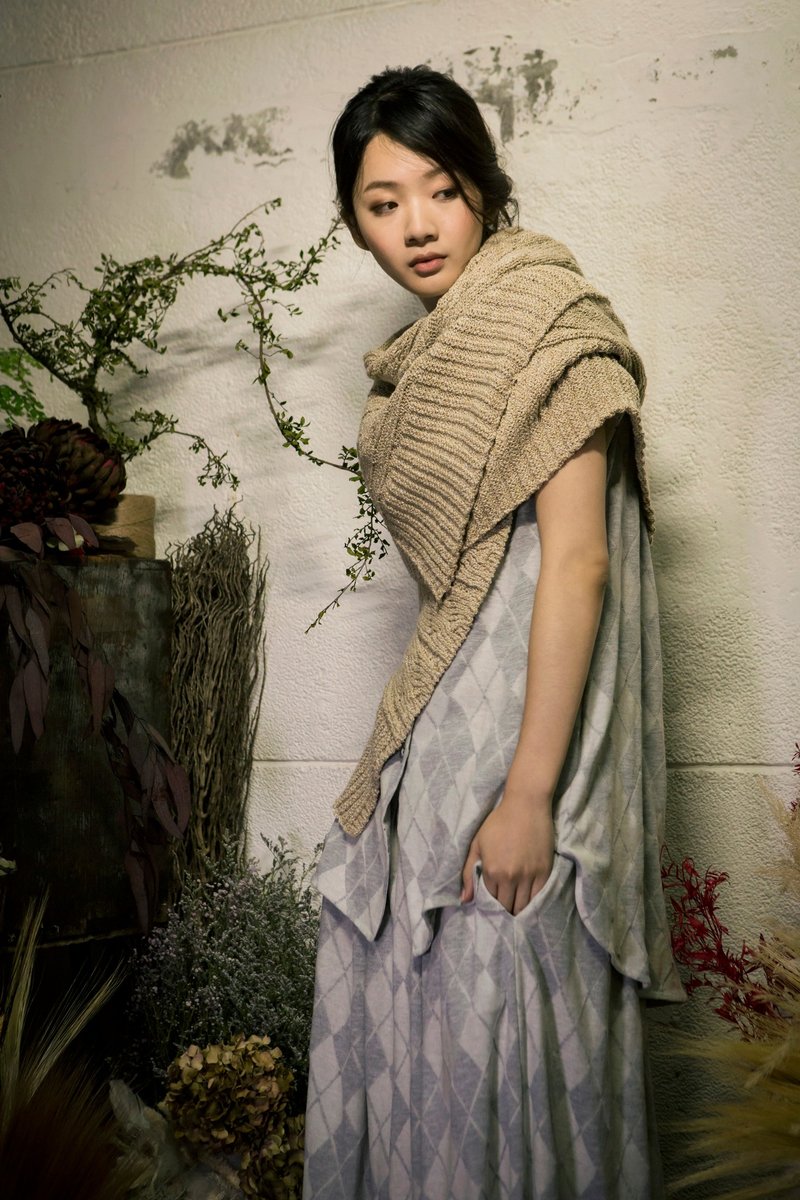 围巾 米 - 丝巾 - 其他材质 白色