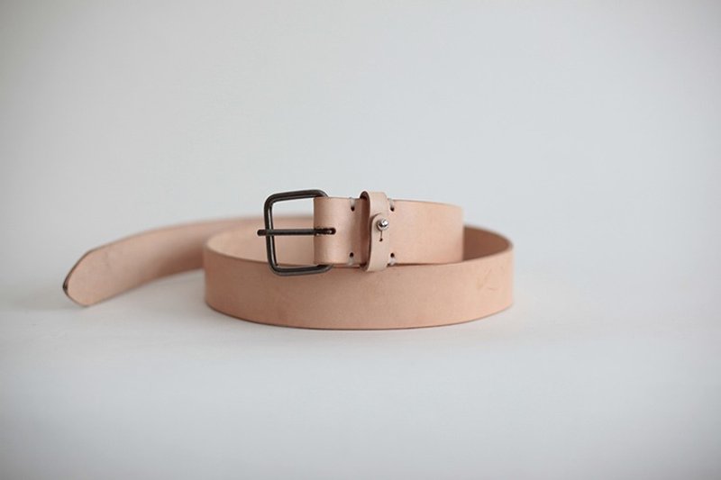 joydivision vintage 职人手工 腰带 皮带 独立复古品牌 定制开孔 - 皮带/腰带 - 真皮 白色