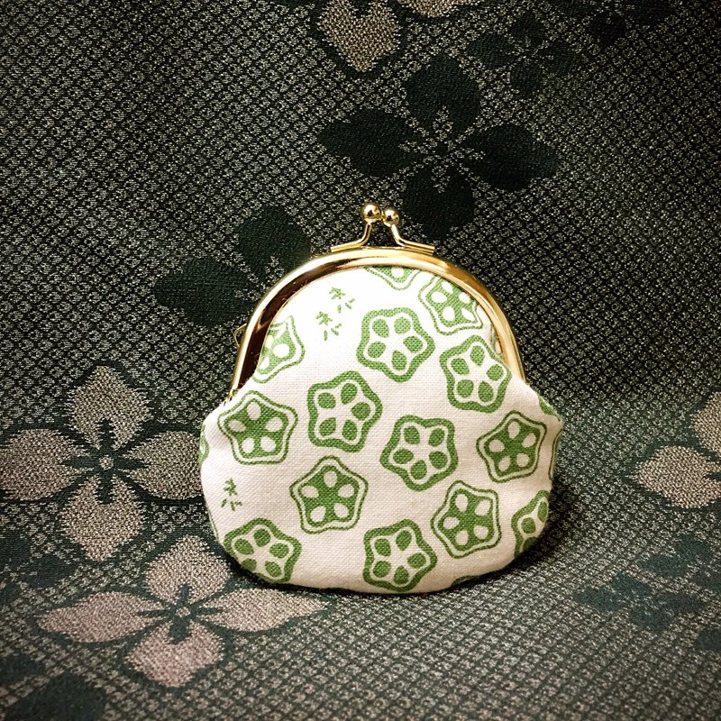 ネバネバの秋葵小口金包 - 零钱包 - 其他材质 绿色