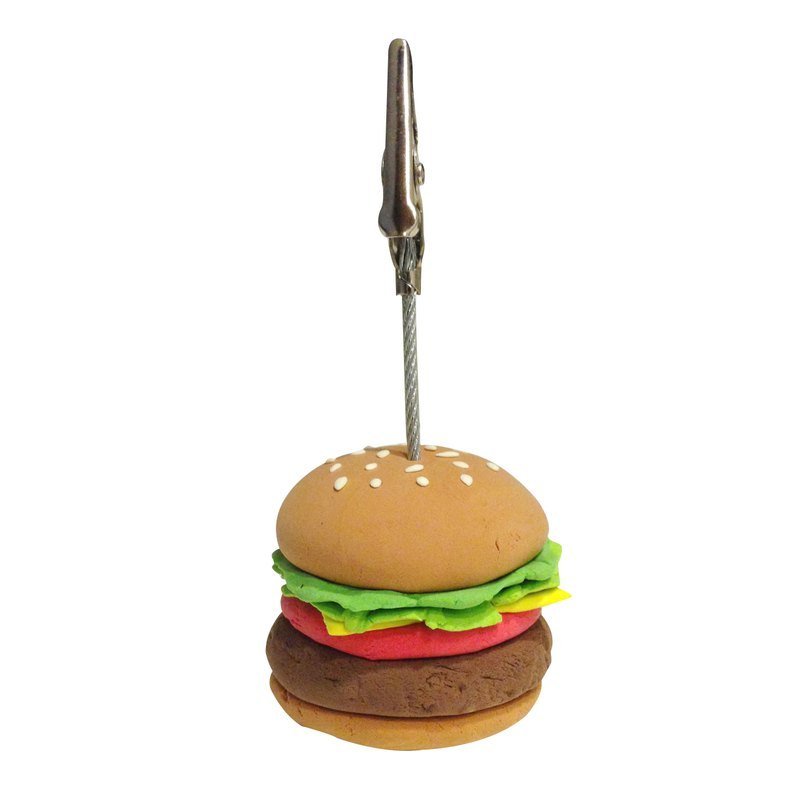 sweet4girls 手工 可爱 汉堡 名片夹 memo 夹 办公小物  - 贴纸 - 其他材质 多色