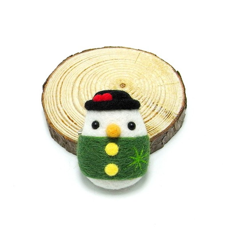 WhizzzPace 羊毛毡 雪雪人 ‪#‎胸针 - 胸针 - 羊毛 