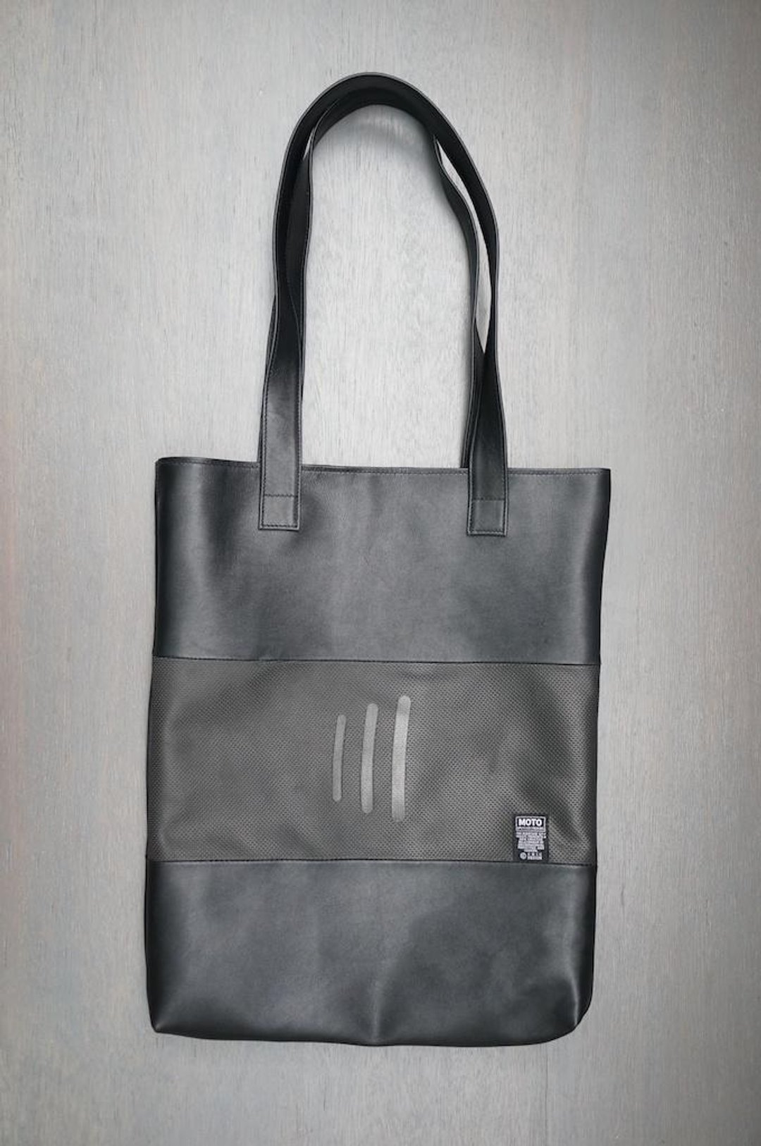 【MOTO 250cc】－Tote Bags/购物袋/托特包_08228 - 手提包/手提袋 - 真皮 黑色
