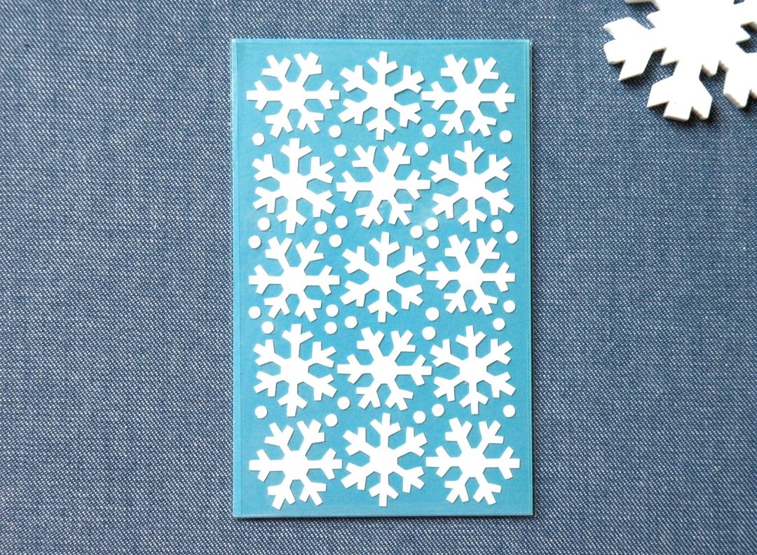 雪花贴纸 - 贴纸 - 防水材质 白色