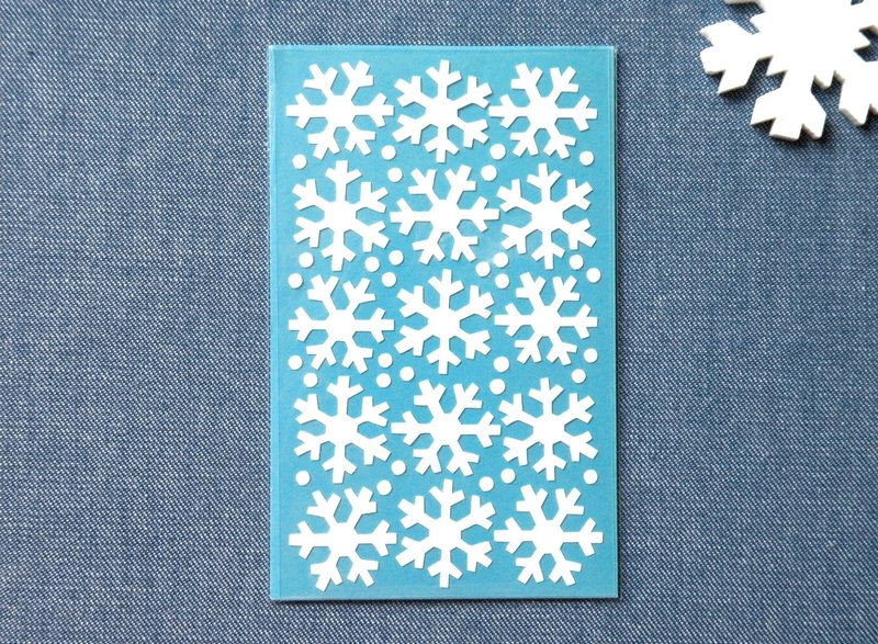 雪花贴纸 - 贴纸 - 防水材质 白色