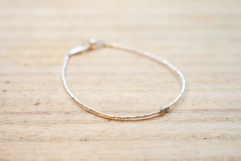 <☞ HAND IN HAND ☜> 光谱石-雪球 手链 (0774) - 手链/手环 - 宝石 灰色