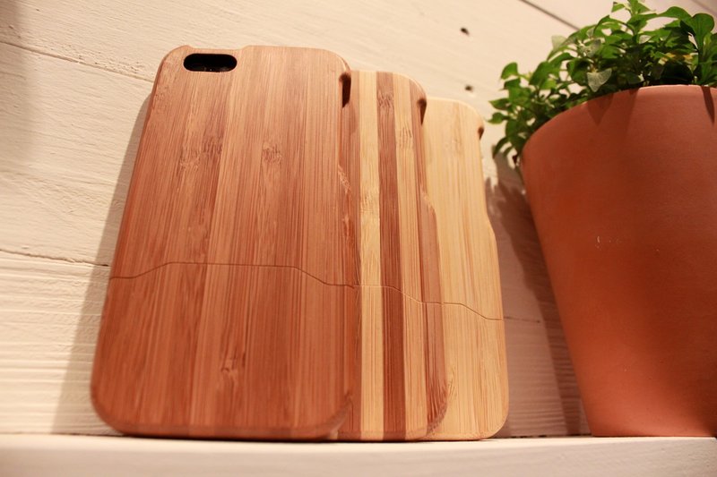 tik á iPhone SE/5/5s 竹制保护壳 | 免费雷雕姓名 | 台湾制作 | 独一无二 | 手作礼物 | - 手机壳/手机套 - 竹 咖啡色