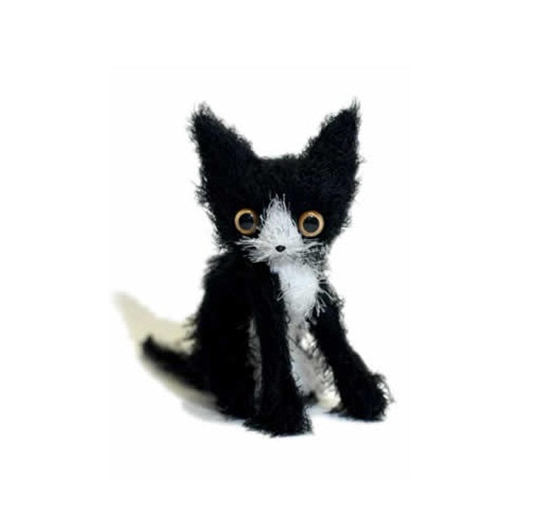 小猫Pitschi。小比琪【黑白猫。宾士猫】-德国畅销绘本作家授权设计 - 摆饰 - 其他材质 黑色